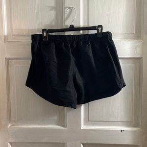 Black athletic shorts
